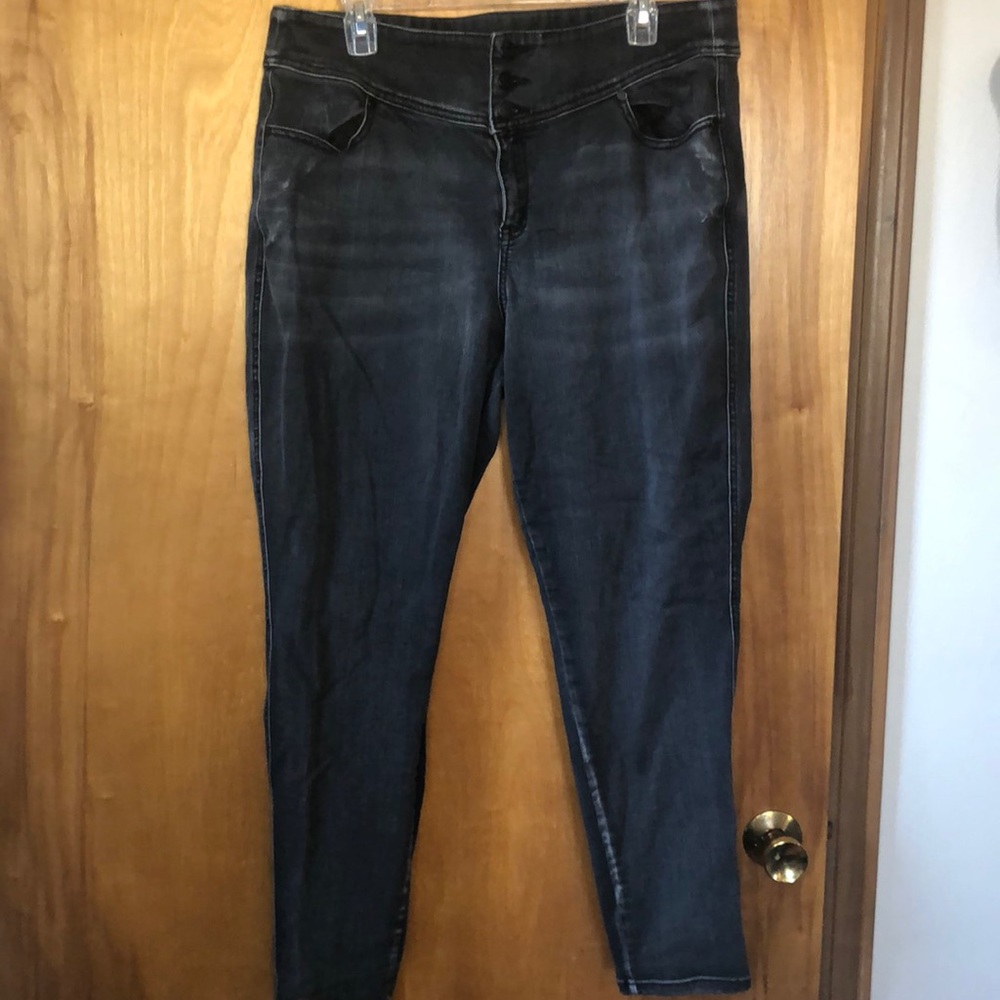 Black super soft skinny jeans (Lane Bryant)